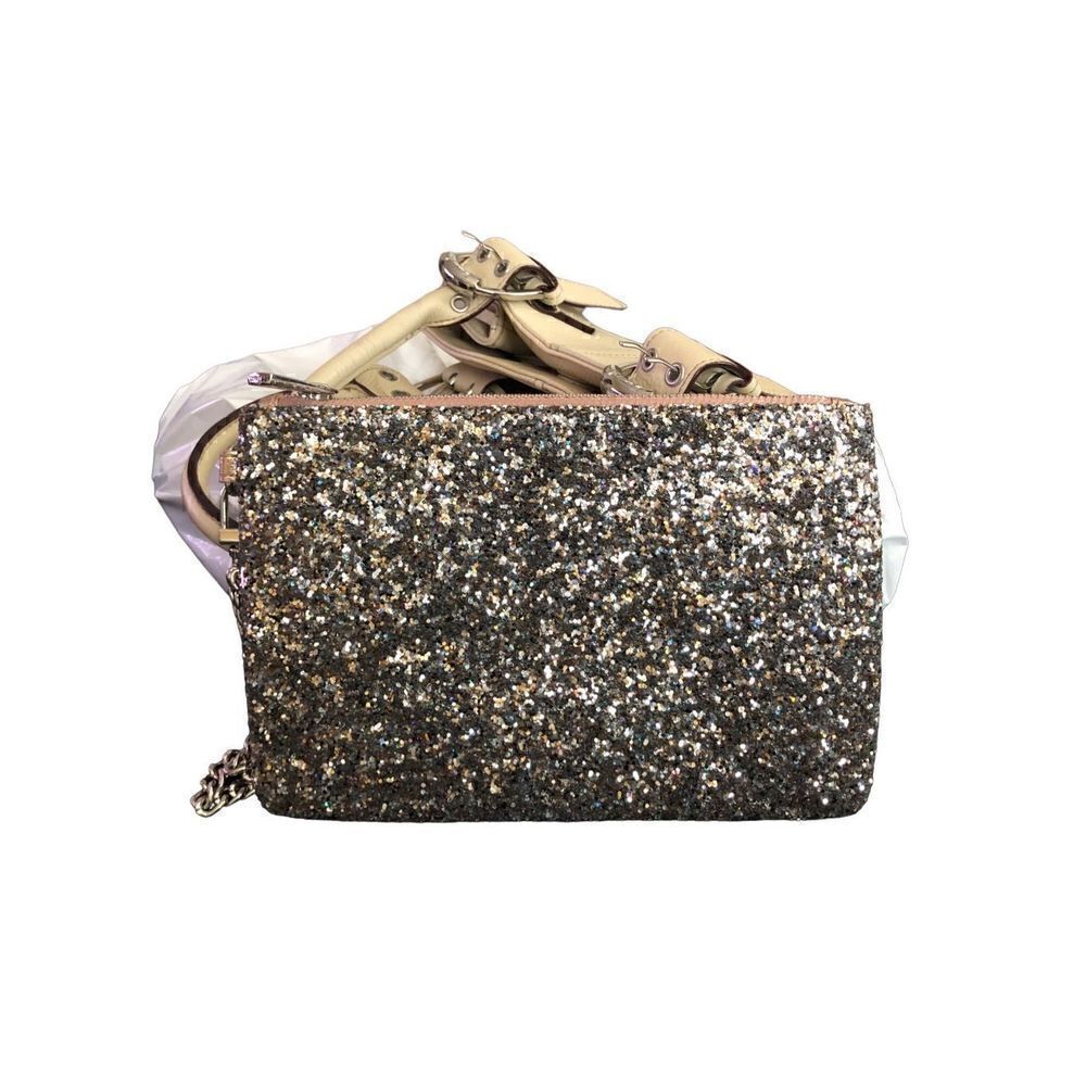 Express Women’s Glitter Clutch Wristlet